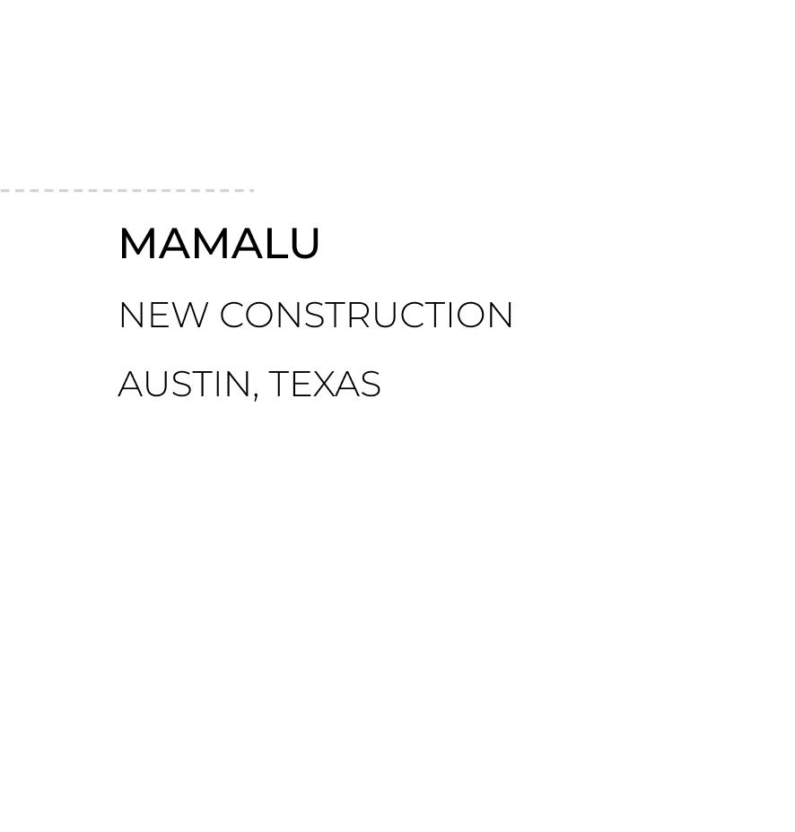 Mamalu - New Construction - Koncept8 - Austin Texas
