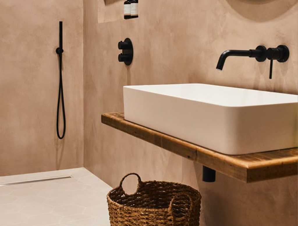 Tadelakt Plaster Bathroom Austin Texas